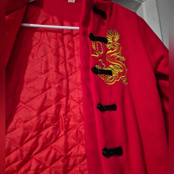 Red Dragon Embroidered Kids Jacket - Picture 3 of 5
